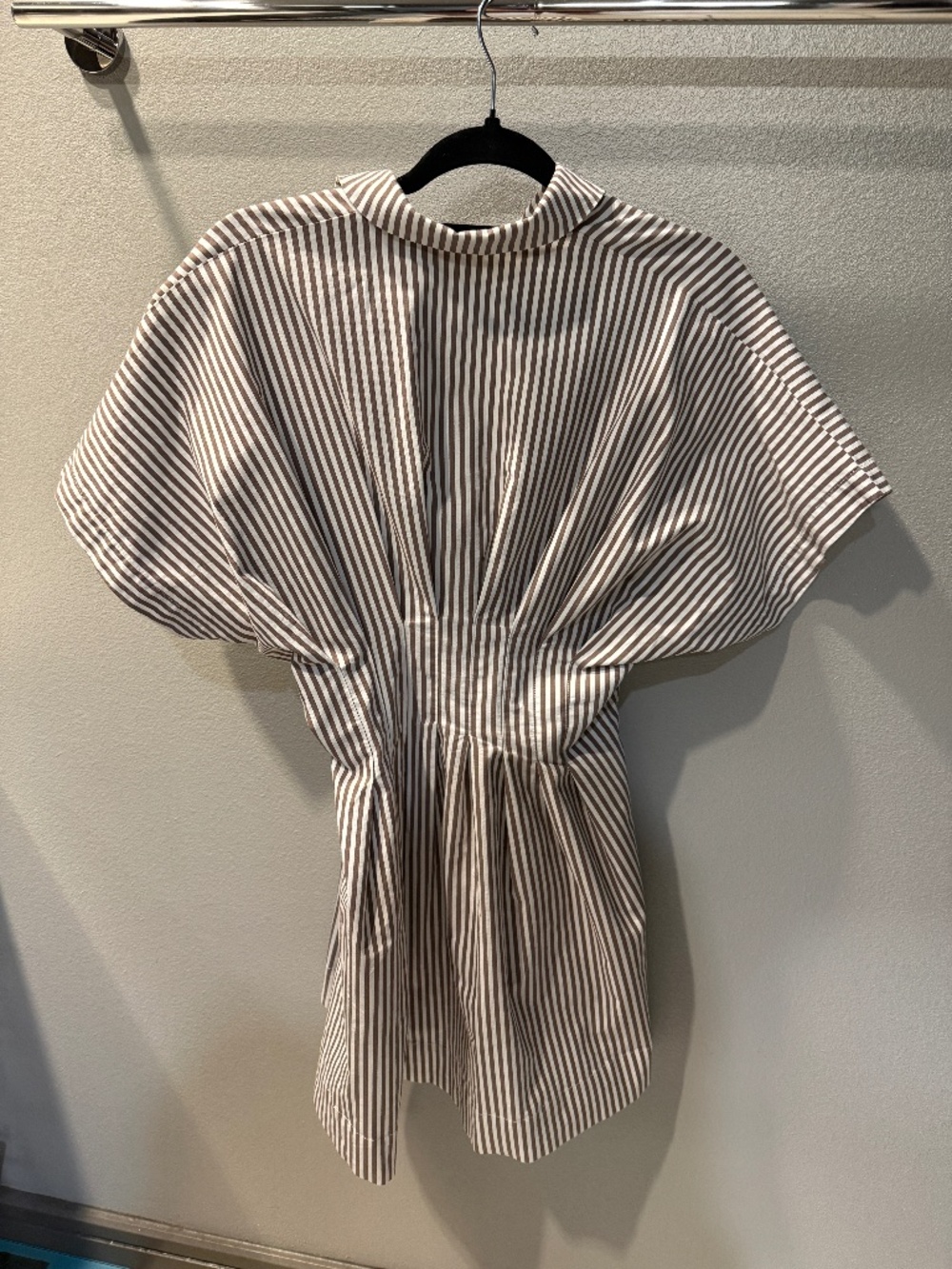 Anthropologie Exquise Tobie Button Front Pleated Shirt Dress XS - Picture 5 of 6